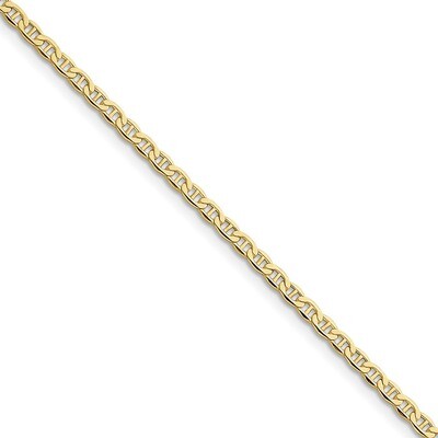 7 Inch Yellow Gold 3.20mm Anchor Chain 10k Gold 10BC122-7, MPN: 10BC122-7, 191101439780