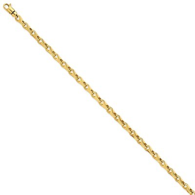 4.5mm Fancy Link Chain 22 Inch 14k Gold LK724-22, MPN: LK724-22, 191101654404