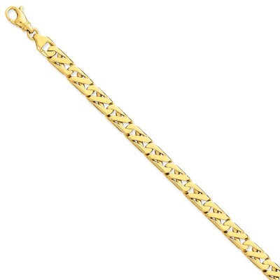 7.5mm Fancy Link Chain 22 Inch 14k Gold LK417-22, MPN: LK417-22, 191101651755