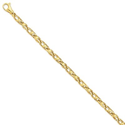 5.25mm Fancy Link Chain 24 Inch 14k Gold LK316-24, MPN: LK316-24, 191101650925