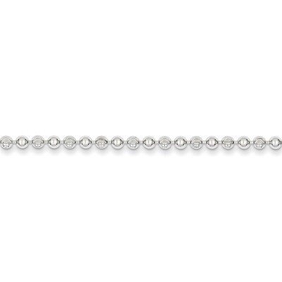 10 Inch 3mm Bead Anklet Sterling Silver QFC166-10, MPN: QFC166-10, 883957526096