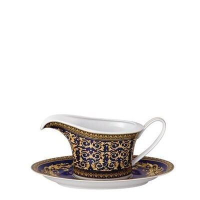 Versace Medusa Blue Sauce Boat 18 ounce, MPN: 19325-409620-11622, 790955217027