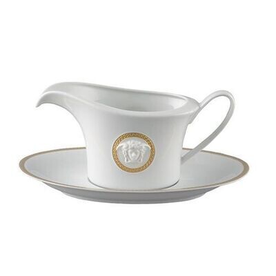 Versace Medusa Dor Sauce Boat 18 ounce, MPN: 19300-409950-11622, 790955109179