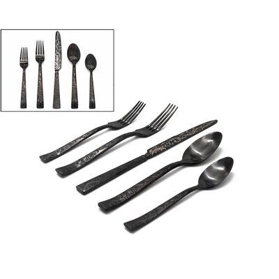 Ricci Parisian Garden 45 Piece Place Setting Black Pvd 8882, MPN: 8882,