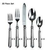 Ricci 20 Ppiece Flatware Set Amalfi 18/10 Stainless Steel 62019, MPN: 62019,