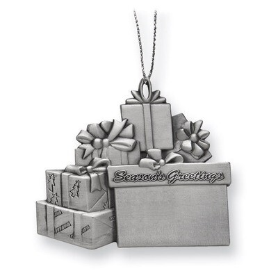 Pewter Gift Package Ornament GP8054, MPN: GP8054,