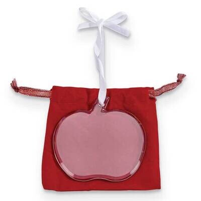 Apple Glass Ornament with Gift Pouch GM21797, MPN: GM21797, 47105199970