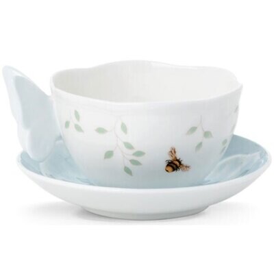 Lenox Butterfly Meadow Figural Cup &amp; Saucer 806721, MPN: 806721, 882864217400