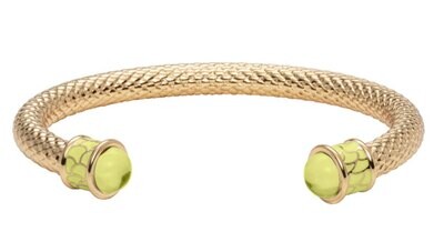 Halcyon Days Salamander Buttercup Gold Torque Bangle Bracelet BRSAL20STG, MPN: BRSAL20STG,