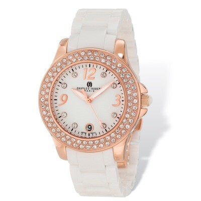 Charles Hubert White Ceramic 40mm Watch Ladies XWA4820, MPN: XWA4820, 848870000023