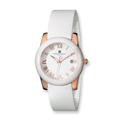 Charles Hubert Rose IP-plated Stainless Steel/Ceramic White Dial Watch XWA4263, MPN: XWA4263, 84887…