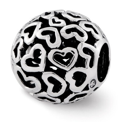 Hearts Bali Bead - Sterling Silver QRS2399, MPN: QRS2399, 886774991368