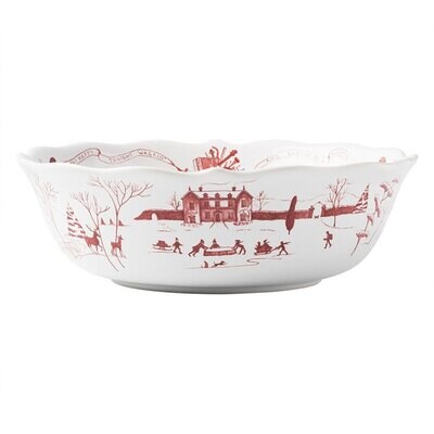 Juliska Country Estate Winter Frolic Ruby 10 Inch Serving Bowl CE31X/73, MPN: CE31X/73, 810882030558