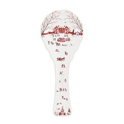Juliska Country Estate Winter Frolic Ruby Spoon Rest CE103/73, MPN: CE103/73, 810034836663