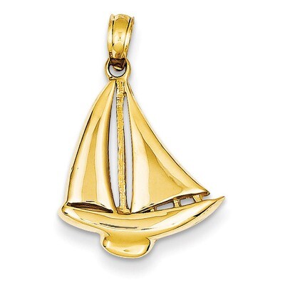 Sailboat Pendant 14k Gold K3094, MPN: K3094, 637218049875