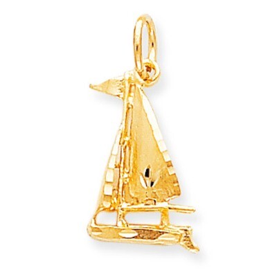 SAILBOAT CHARM 10k Gold 10C559, MPN: 10C559, 883957392738