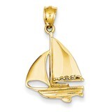 Sailboat Pendant 14k Gold D4155, MPN: D4155, 637218114085