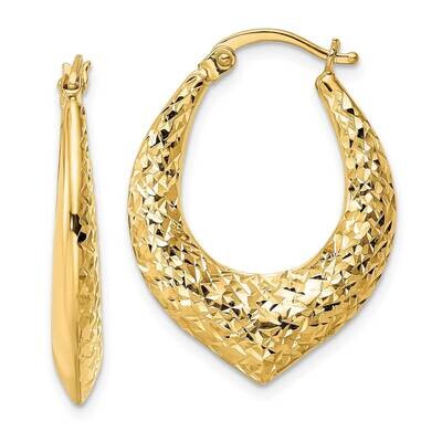 Diamond-Cut Hoop Earring 14k Gold YE1917, MPN: YE1917, 716838359905