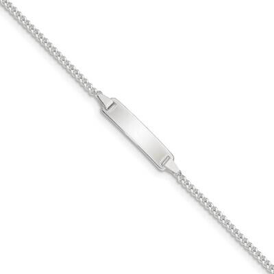 Id Plate with .75 Inch Ext. Children&#39;s Bracelet 5.5 Inch Sterling Silver Polished QID160-5.5, MPN: …