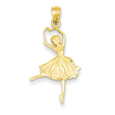 Dancing Ballerina Pendant 14k Gold C3128, MPN: C3128, 886774618012