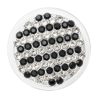 Nikki Lissoni Fashionable Black Silver-Plated 33mm Coin C1600SM, MPN: C1600SM, 8719075300527