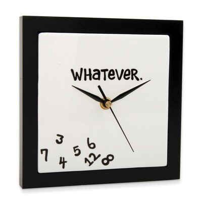 Our Name is Mud Earthenware Whatever Clock GM9520, MPN: GM9520, 837929002330