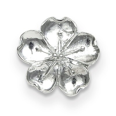 Pewter Cherry Blossom Magnetic Scarf Pin GM20614, MPN: GM20614, 191101417009