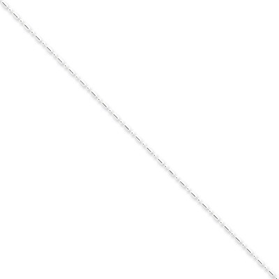 18 Inch 1.5mm Fancy Beaded Necklace Sterling Silver QK30-18, MPN: QK30-18, 883957080710