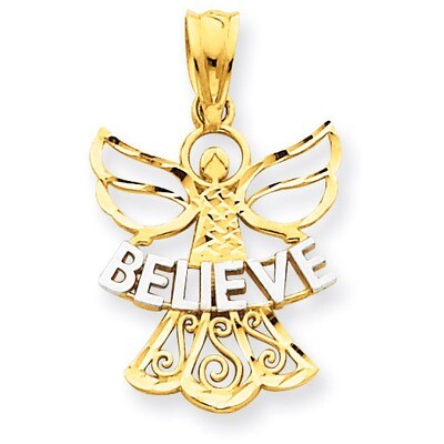 Believe Angel Pendant 14k Gold K3749, MPN: K3749, 637218164431