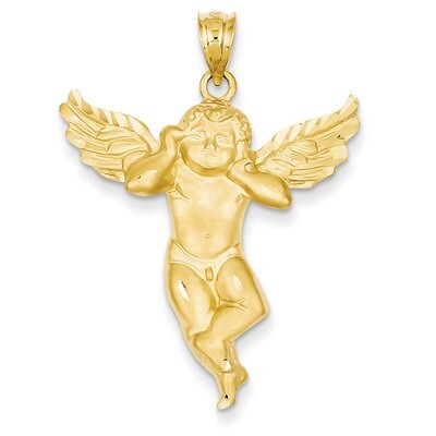 Satin Angel not listening Pendant 14k Gold C7, MPN: C7, 883957278063