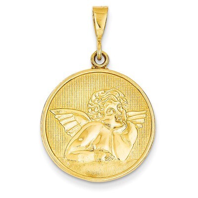 Angel Pendant 14k Gold Polished &amp; Satin C1897, MPN: C1897, 886774088303