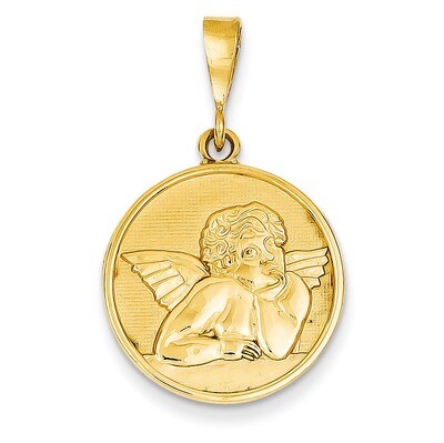 Angel Pendant 14k Gold Polished &amp; Satin C1896, MPN: C1896, 883957495019