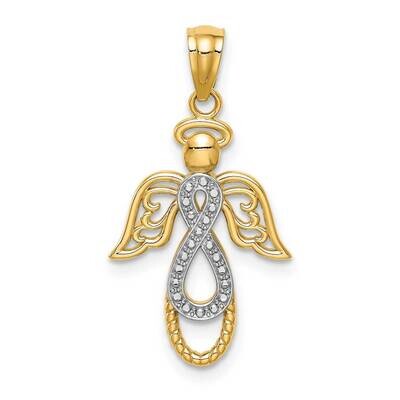 Infinity Angel Pendant 14k White Gold Rhodium C4647, MPN: C4647, 883957874005