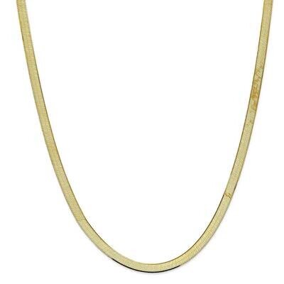 5.5mm Silky Herringbone Chain 22 Inch 10k Gold 10SK055-22, MPN: 10SK055-22, 191101714658