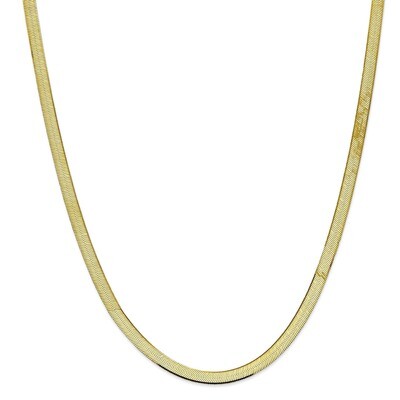 20 Inch 5.5mm Silky Herringbone Chain 10k Gold 10SK055-20, MPN: 10SK055-20, 191101601200