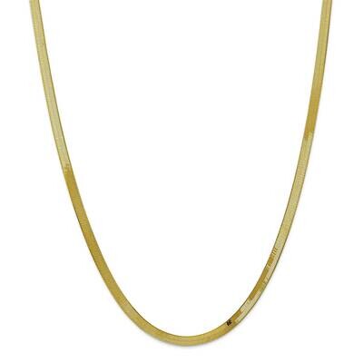 4mm Silky Herringbone Chain 22 Inch 10k Gold 10SK040-22, MPN: 10SK040-22, 191101714672