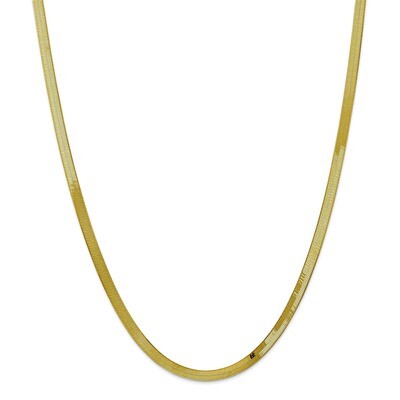 24 Inch 4.0mm Silky Herringbone Chain 10k Gold 10SK040-24, MPN: 10SK040-24, 191101601088