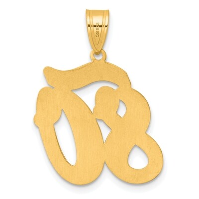 Script Number 80 Pendant 14k Gold Polished SCN80, MPN: SCN80, 196904077962