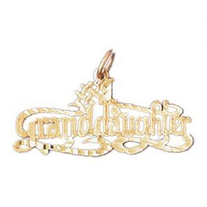 Dazzlers Jewelry Number One Granddaughter Pendant Necklace Charm Bracelet in Yellow, White or Rose …