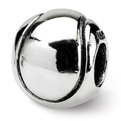 Tennis Ball Bead - Sterling Silver QRS786, MPN: QRS786, 883957727929
