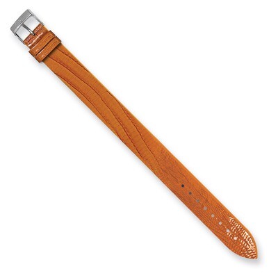 Moog Orange Lizard Texture Patent Finish Calf Leather Watch Band, MPN: IT-15,