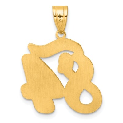 Script Number 84 Pendant 14k Gold Polished SCN84, MPN: SCN84, 196904077948
