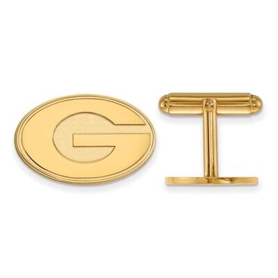 University of Georgia Cufflinks 14k Yellow Gold 4Y012UGA, MPN: 4Y012UGA, 886774872193