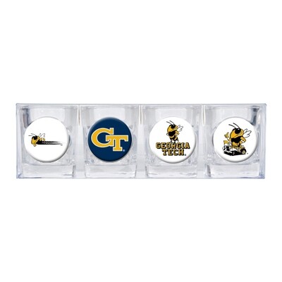 Georgia Tech 4-piece Shot Glass Set GC3604, MPN: GC3604, 89006974287