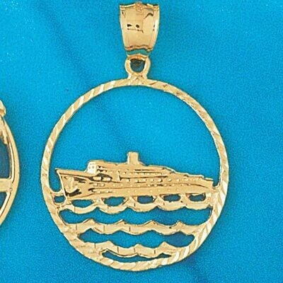 Dazzlers Jewelry Sailboat Pendant Necklace Charm Bracelet in Yellow, White or Rose Gold 1142, MPN: …