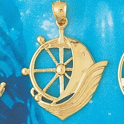 Dazzlers Jewelry Sailboat Pendant Necklace Charm Bracelet in Yellow, White or Rose Gold 1140, MPN: …
