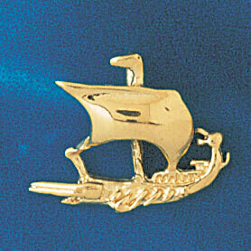 Dazzlers Jewelry Sailboat Pendant Necklace Charm Bracelet in Yellow, White or Rose Gold 1284, MPN: …