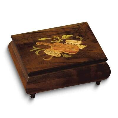 Brown Violin Inlay Music Box GM24727, MPN: GM24727,