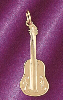 Dazzlers Jewelry Violin Pendant Necklace Charm Bracelet in Yellow, White or Rose Gold 6223, MPN: DZ…