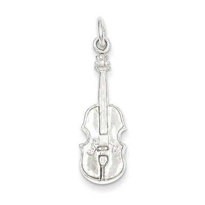 Violin Charm Sterling Silver QC784, MPN: QC784, 883957917115